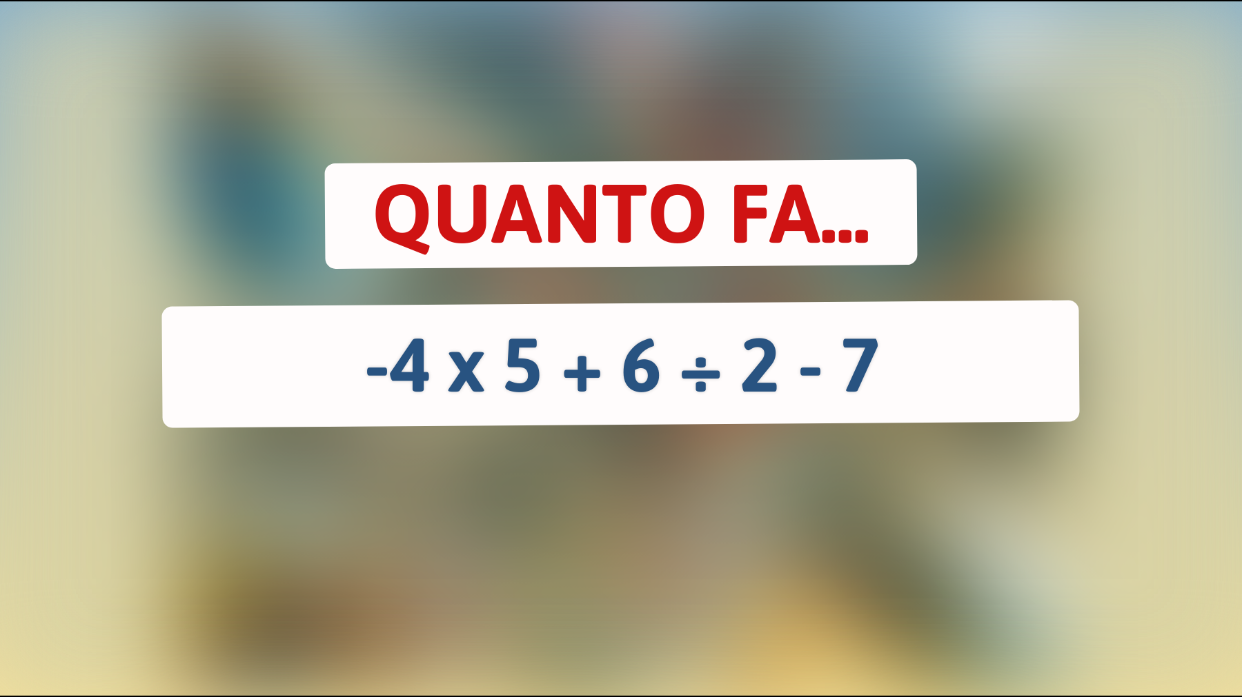 \"Solo i veri geni possono risolvere questo enigma matematico: metti alla prova il tuo QI!\""