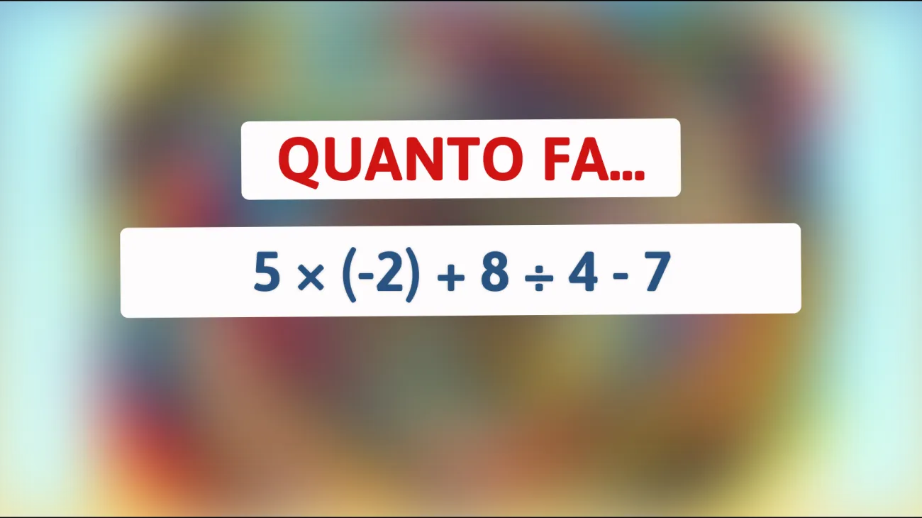 Sfida i tuoi neuroni: risolvi l'indovinello matematico che il 95% delle persone sbaglia! Sei tra i pochi genii?"
